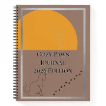 2026 Cosy Paws New Year Spiral Notebook