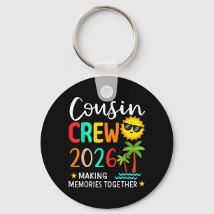 2026 Cousin Crew Summer Vacation Beach Family Key Ring