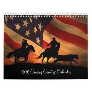 2026 Cowboy Country Western Calendar