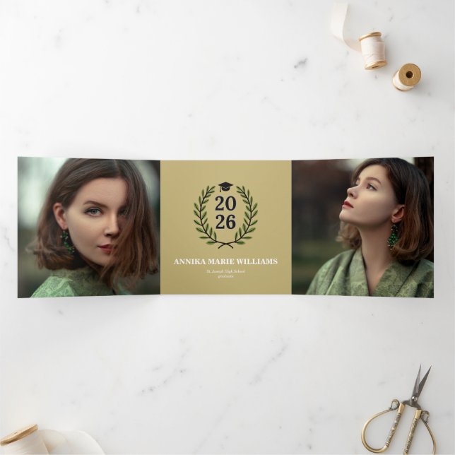 2026 Crest Multi Photo Tri-Fold Announcement (Inside)