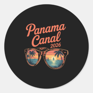2026 Cruise Panama Canal Family Trip Friends Group Classic Round Sticker