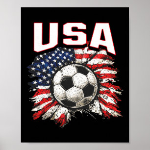 2026 Cup Flag Soccer Pride Fun Family Usa Poster