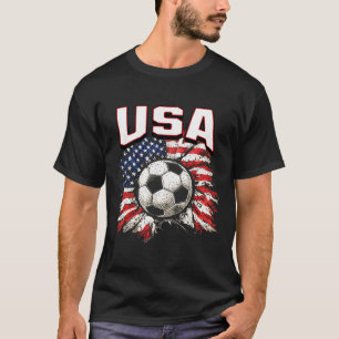 2026 Cup Flag Soccer Pride Fun Family Usa T-Shirt