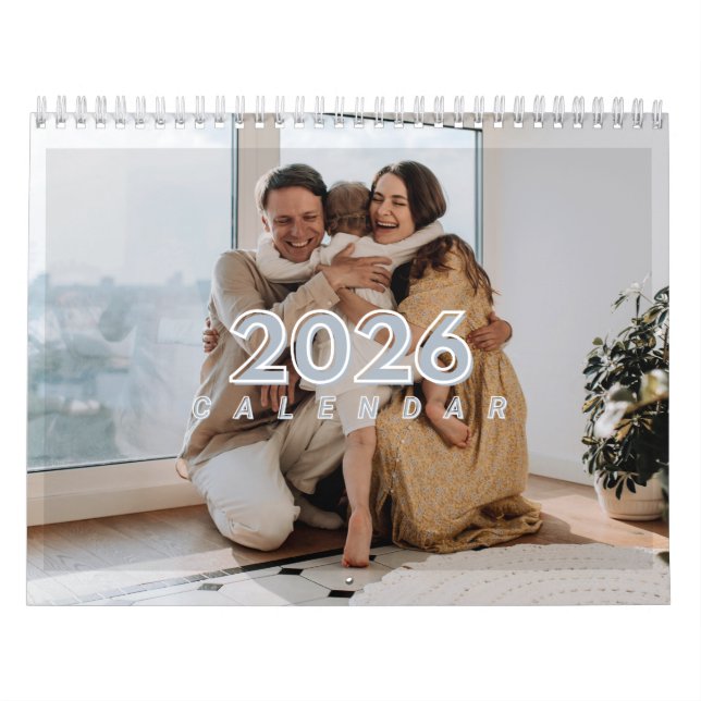 2026 Custom Calendar with Your Family Photos (Cover)