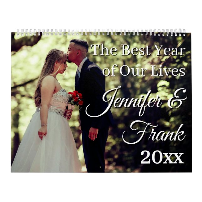 2026 Custom My Wedding Photo Chic Calendar (Cover)
