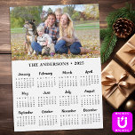 2026 Custom Photo Modern Family Calendar Magnetic<br><div class="desc">Introducing the 2026 Magnetic Calendar Card – a perfect blend of functionality and personalisation for your family! This sleek and modern calendar card is designed to keep you organised throughout the year while adding a personal touch to your home or office space. Each card features a 12-month view, making it...</div>