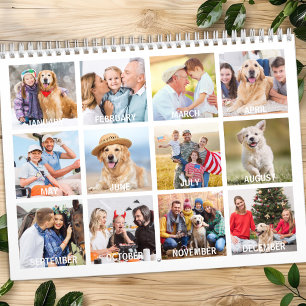 2026 Custom Photos Modern Create You Own Family  Calendar