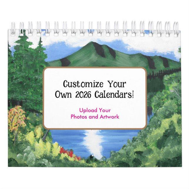 2026 Customisable Calendar - Upload Your Photos (Cover)