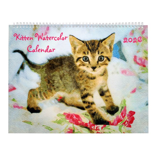 2026 Cute Kittens Baby Cat Lovers Gift Kittie Cat Calendar (Cover)