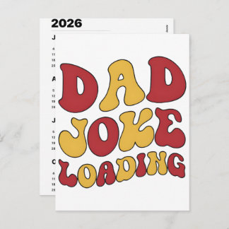 2026 Dad Jokes Advent Calendar Christmas Countdown Holiday Postcard