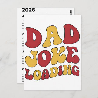 2026 Dad Jokes Advent Calendar Christmas Countdown Postcard