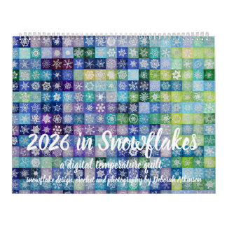 2026 Digital Snowflake Temperature Quilt Calendar