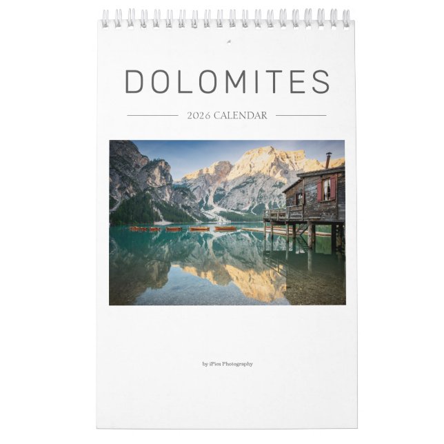 2026 Dolomites nature & landscape photo Calendar (Cover)