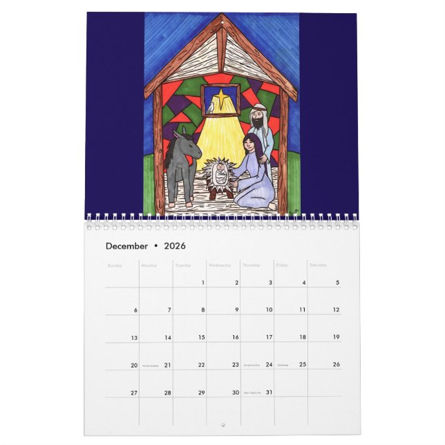 2026 Drawing Artwork Calendar by Rebecca Harris (Dec 2026)