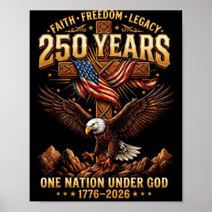 2026 Eagle 250 Years Of Dom Patriot Aamerican Poster