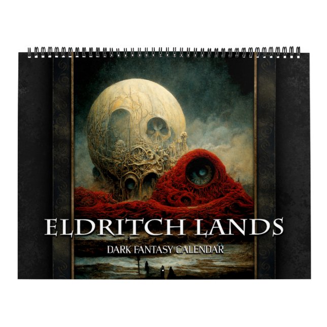 2026 Eldritch Lands 4 Dark Fantasy Art Calendar (Cover)
