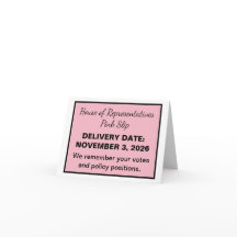 2026 Election Pink Slip House of Representatives