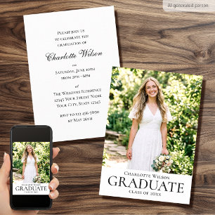 2026 Elegant Graduation Party Invitation Photo