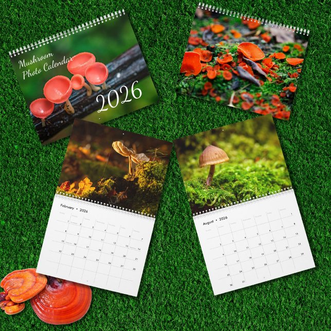 2026 Enchanted Mushroom Photo Calendar (Creator Uploaded)
