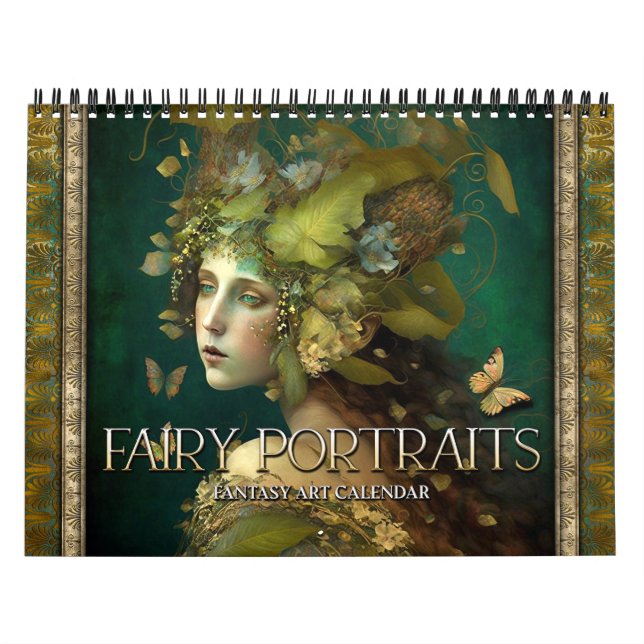 2026 Fairy Portraits Fantasy Art Calendar (Cover)