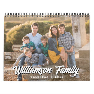2026 Family Photo Modern Minimalist Calendar