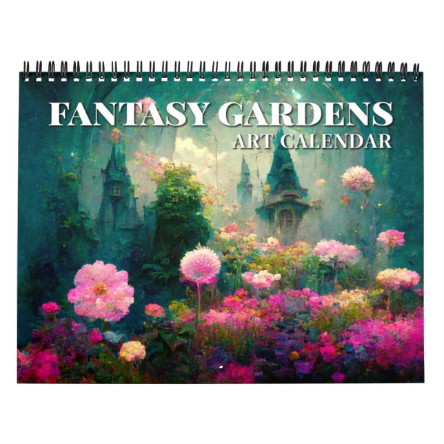 2026 Fantasy Gardens Fantasy Art Calendar (Cover)