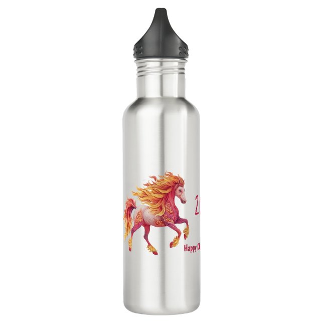 2026 Fiery Horse – Happy Chinese New Year 710 Ml Water Bottle (Left)