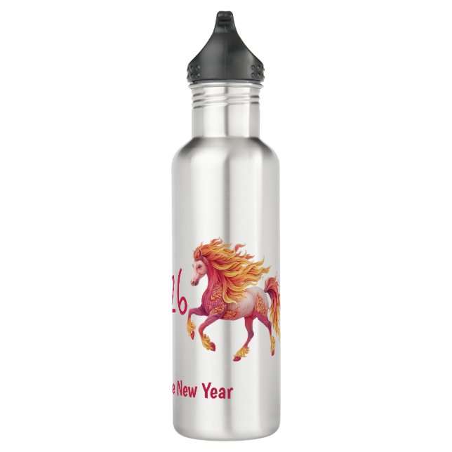 2026 Fiery Horse – Happy Chinese New Year 710 Ml Water Bottle (Right)