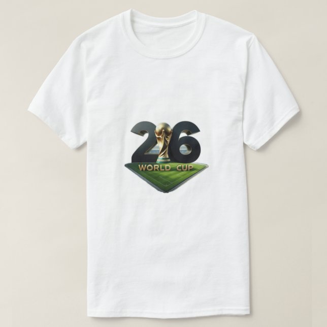 2026 FIFA World Cup Logo with Trophy – Official  T-Shirt (Design Front)