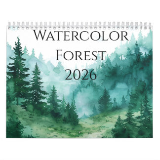 2026 Forest Watercolors Calendar: A Year of Serene Calendar