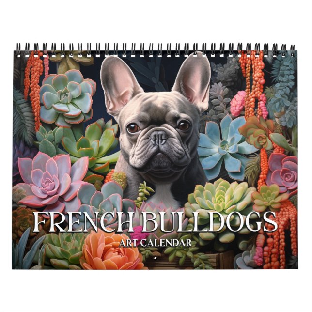 2026 French Bulldog Art Calendar (Cover)
