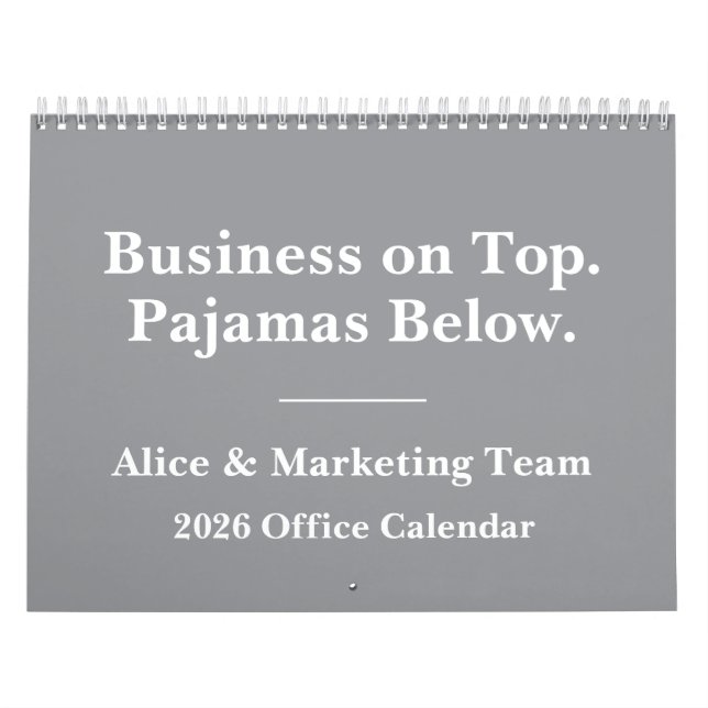 2026 Funny Office Remote Work Humor Calendar (Cover)