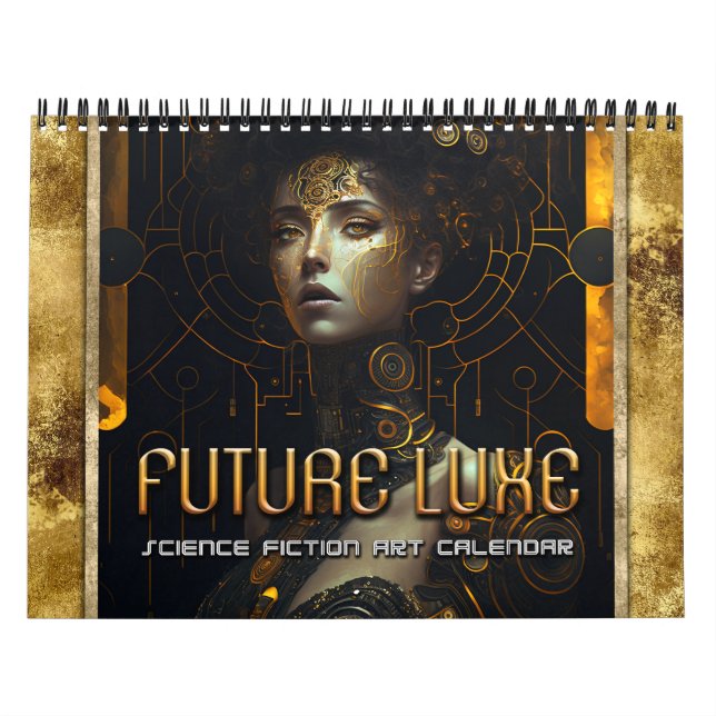 2026 Future Luxe Sci-Fi Women Art Calendar (Cover)