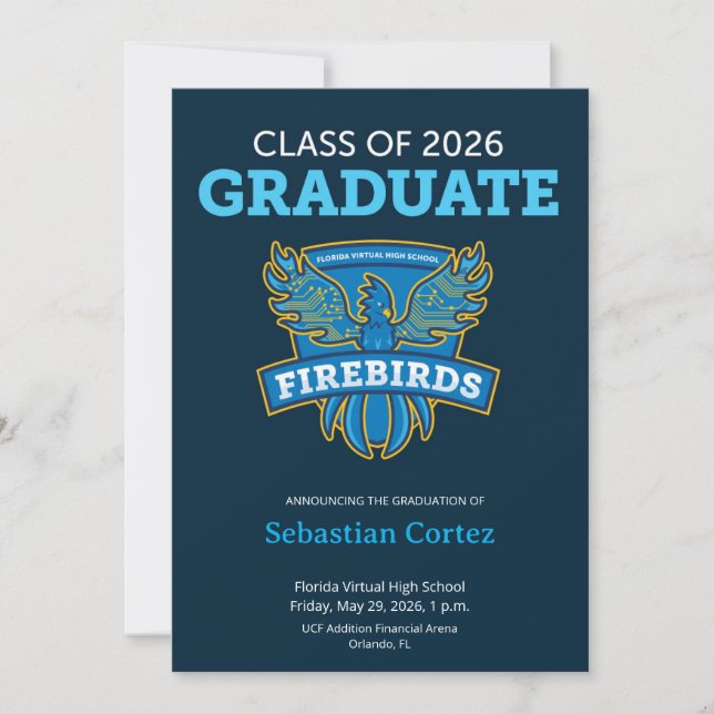 2026 FVHS Graduation Announcement (Dark) (Front)