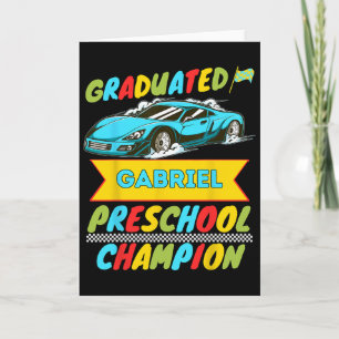 2026 Gabriel Personalised Last Day Of Preschool Gr Card