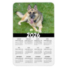 2026 German Shepherd Dog Calendar Magnet