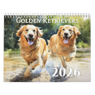 2026 Golden Retrievers Calendar