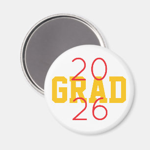 2026 GRAD Custom School Colours Fun Magnet