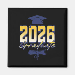 2026 Graduate Graduation Cap Diploma Magnet