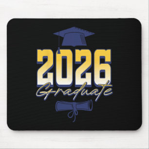 2026 Graduate Graduation Cap Diploma Mouse Mat