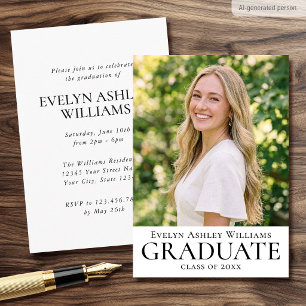 2026 Graduation Party Invitation Photo Insert Card