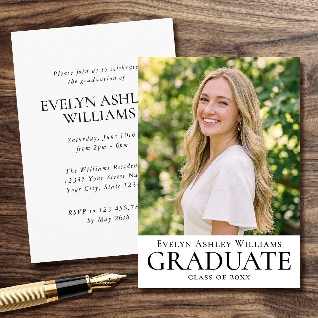 2026 Graduation Party Invitation Photo Insert Card (Creator Uploaded)