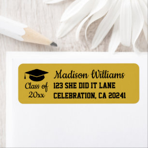 2026 Graduation Personalised Grad Return Address