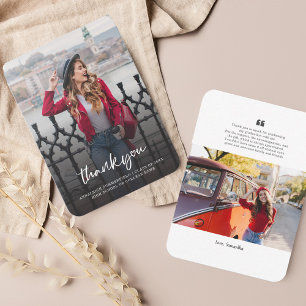 2026 Graduation Photo Grad Thank You Card