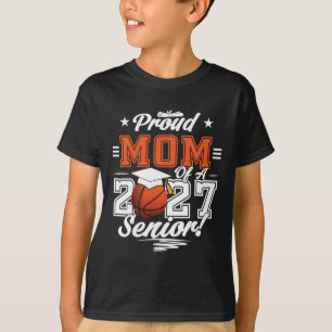 2026 Graduation Proud Mum Of A Basketball Senior _ T-Shirt