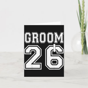 2026 Groom Engagement Party Matching Honeymoon Card
