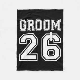2026 Groom Engagement Party Matching Honeymoon Fleece Blanket