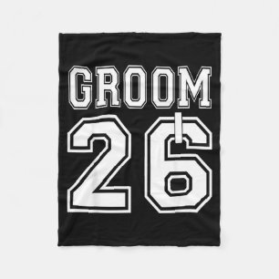 2026 Groom Engagement Party Matching Honeymoon Fleece Blanket
