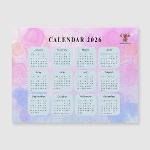 2026 Gynecology Calendar Magnet with Custom Logo