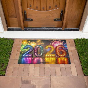 2026, Happy New Year Celebration, Doormat